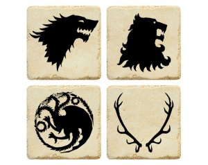 game of thrones coasters, jb2designs